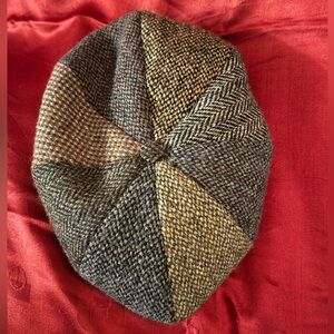 Men's Patchwork Harris Tweed Cap